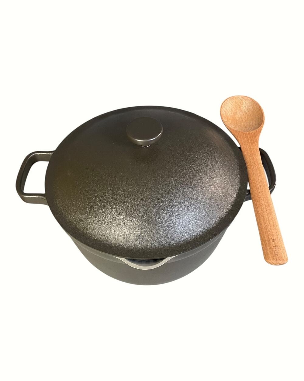 New Our Place Perfect Pot Charcoal Nonstick 5.5qt. Pot, Lid And Beechwood Spoon